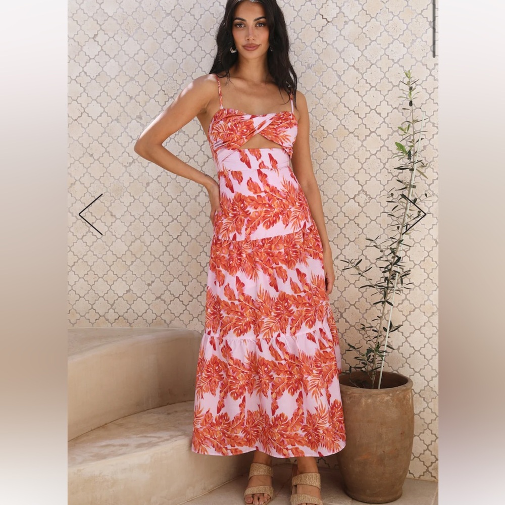 Hello Molly ANNITA MAXI DRESS RED NWT 🏷️
